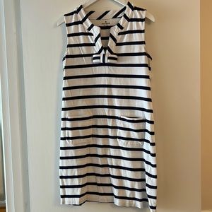 Navy & white stripped dress